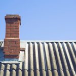 Brick,Chimney,On,The,Roof