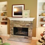 Stone,Fireplace,In,A,Modern,Living,Room,With,A,White